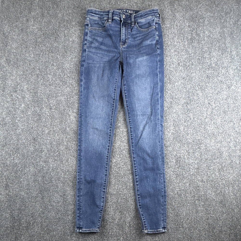 American Eagle Ne(x)t Level Stretch Skinny Jeans Medium Wash Size 4 Long 4L